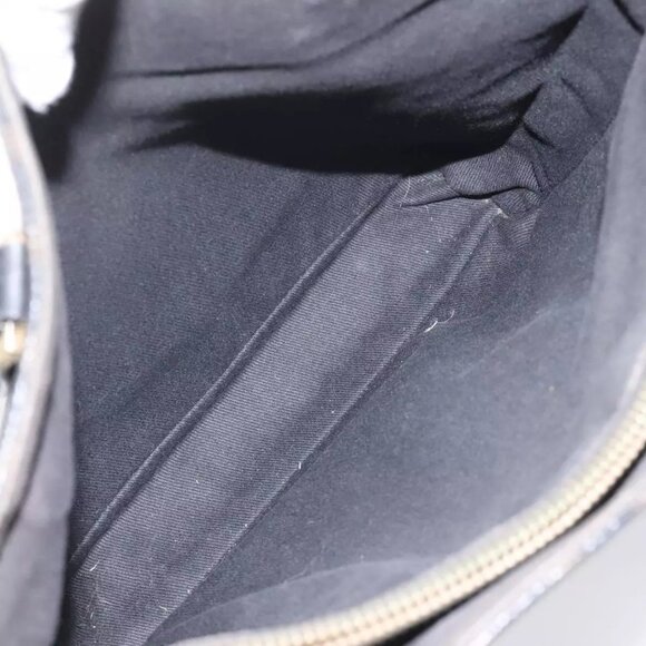 CELINE Macadam Canvas Tote Bag PVC Leather Black Auth BD844 - Picture 12 of 16